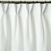On Sale Set of 2 Dutch Pleat Linen Curtains Lined with Blackout 138X245 cm - Partial Darkening - White Color of Linen and Blackout