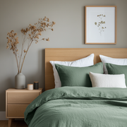 Asparagus Linen Quilt Cover