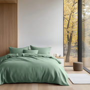 Asparagus Linen Quilt Cover