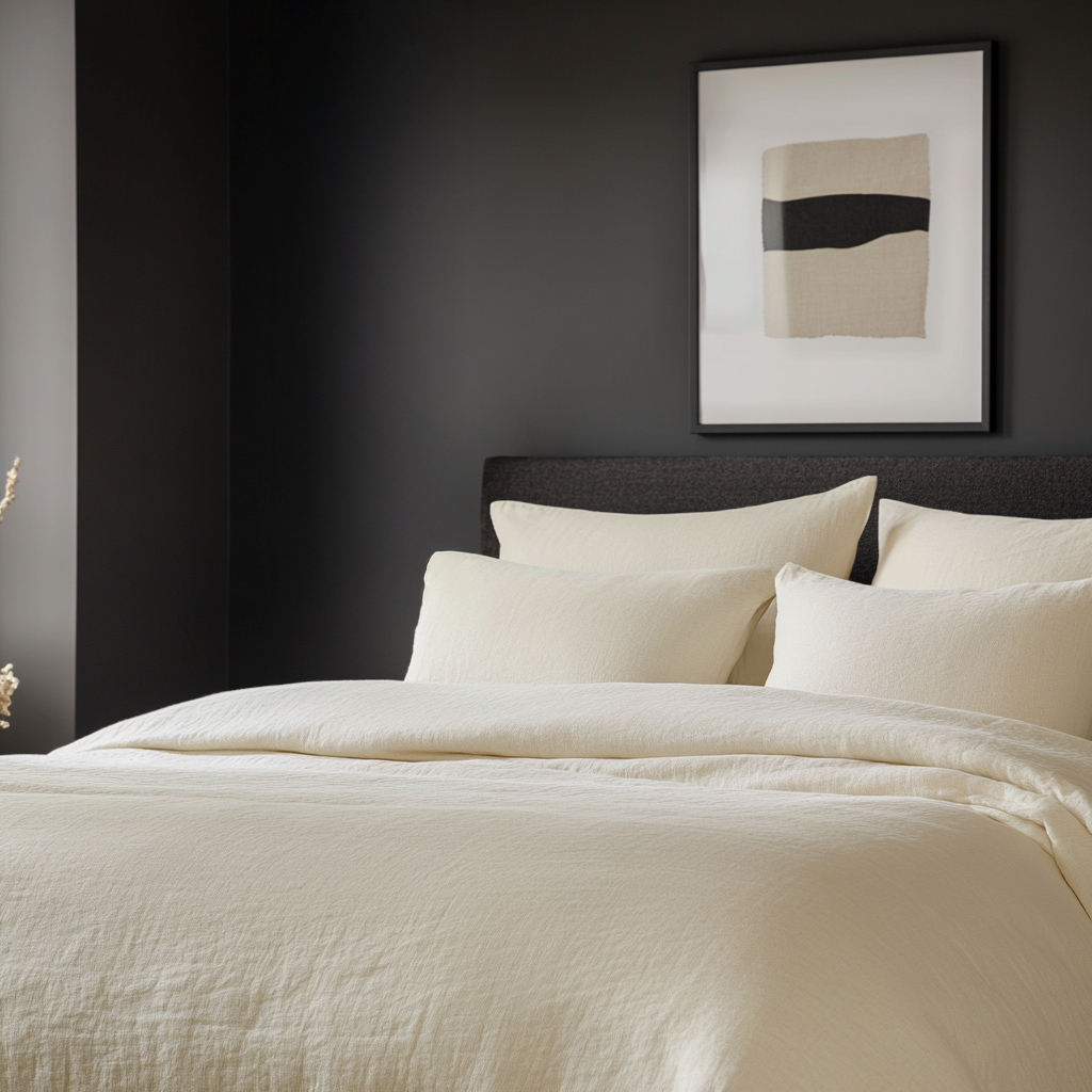 Cream Linen Quilt Cover