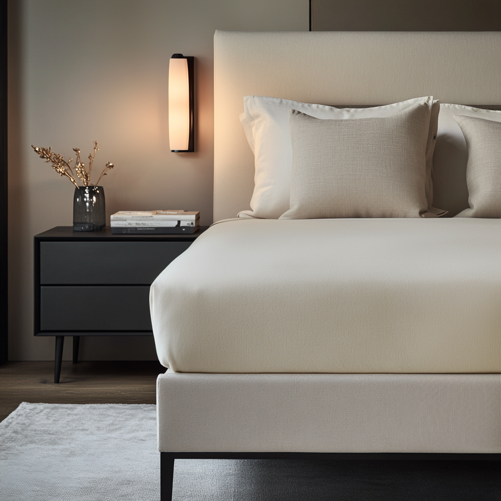 Cream Washed Linen Extra Deep Fitted Sheet