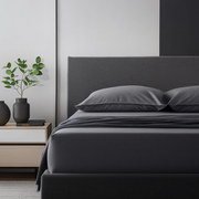 Dim Soft Grey Linen Extra Deep Fitted Sheet 