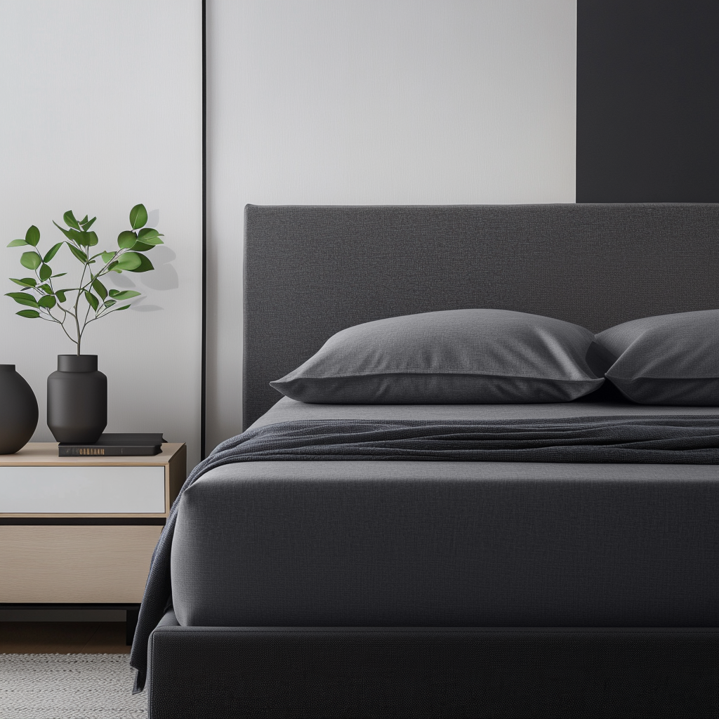 Dim Soft Grey Linen Extra Deep Fitted Sheet 