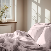 Dusty Pink Linen Quilt Cover