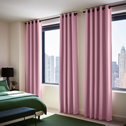 Dusty Rose Linen Thermal Eyelet Curtains