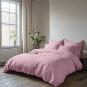 Dusty Rose Linen Quilt Cover