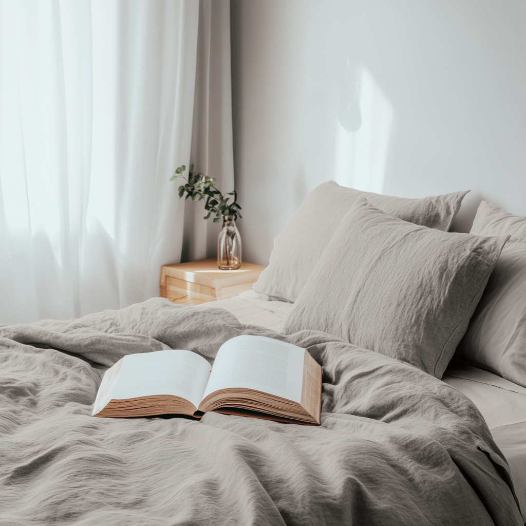 Natural Heavy Weight Linen Quilt Cover