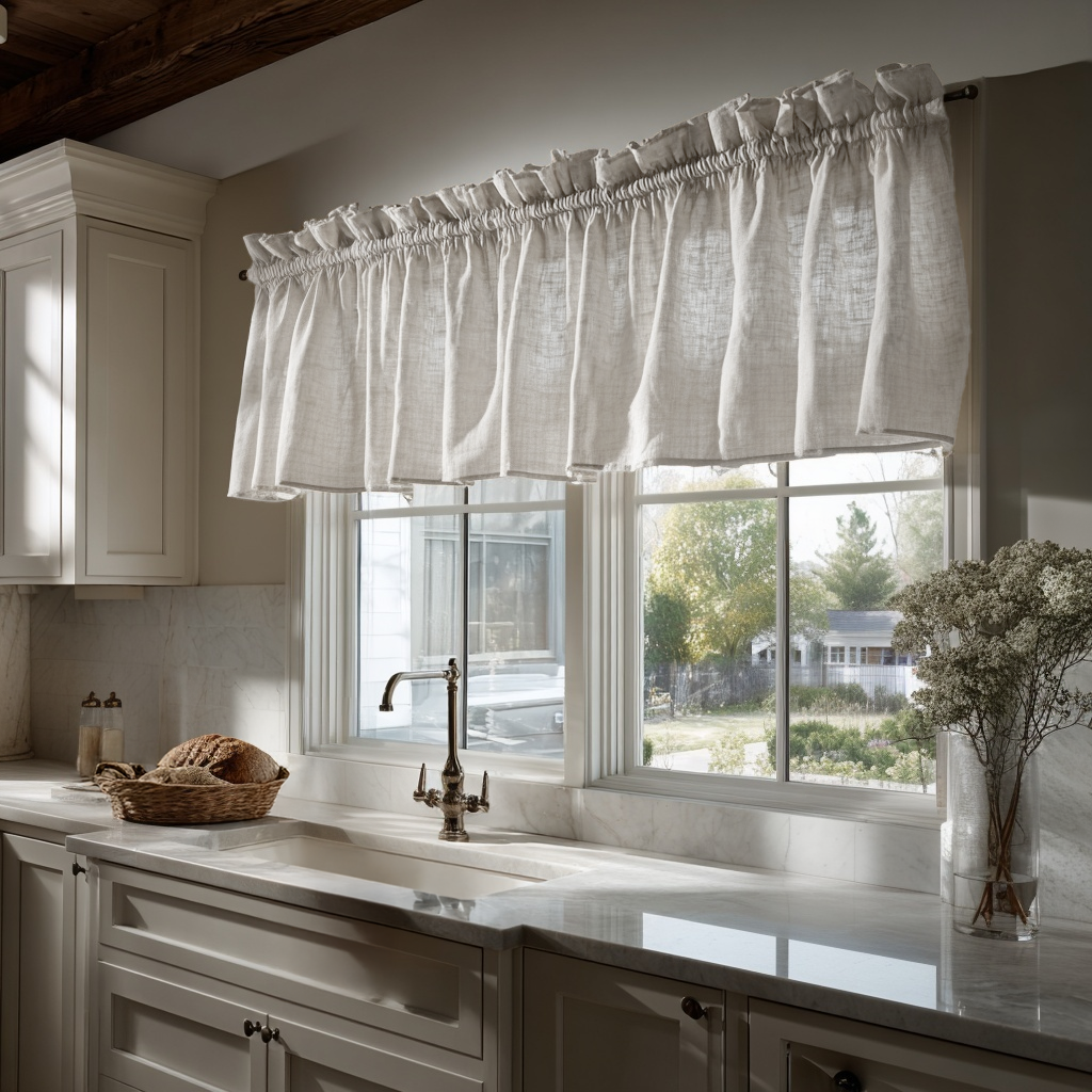 Off-White Heavyweight Linen Valance