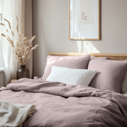 Dusty Pink Linen Quilt Cover