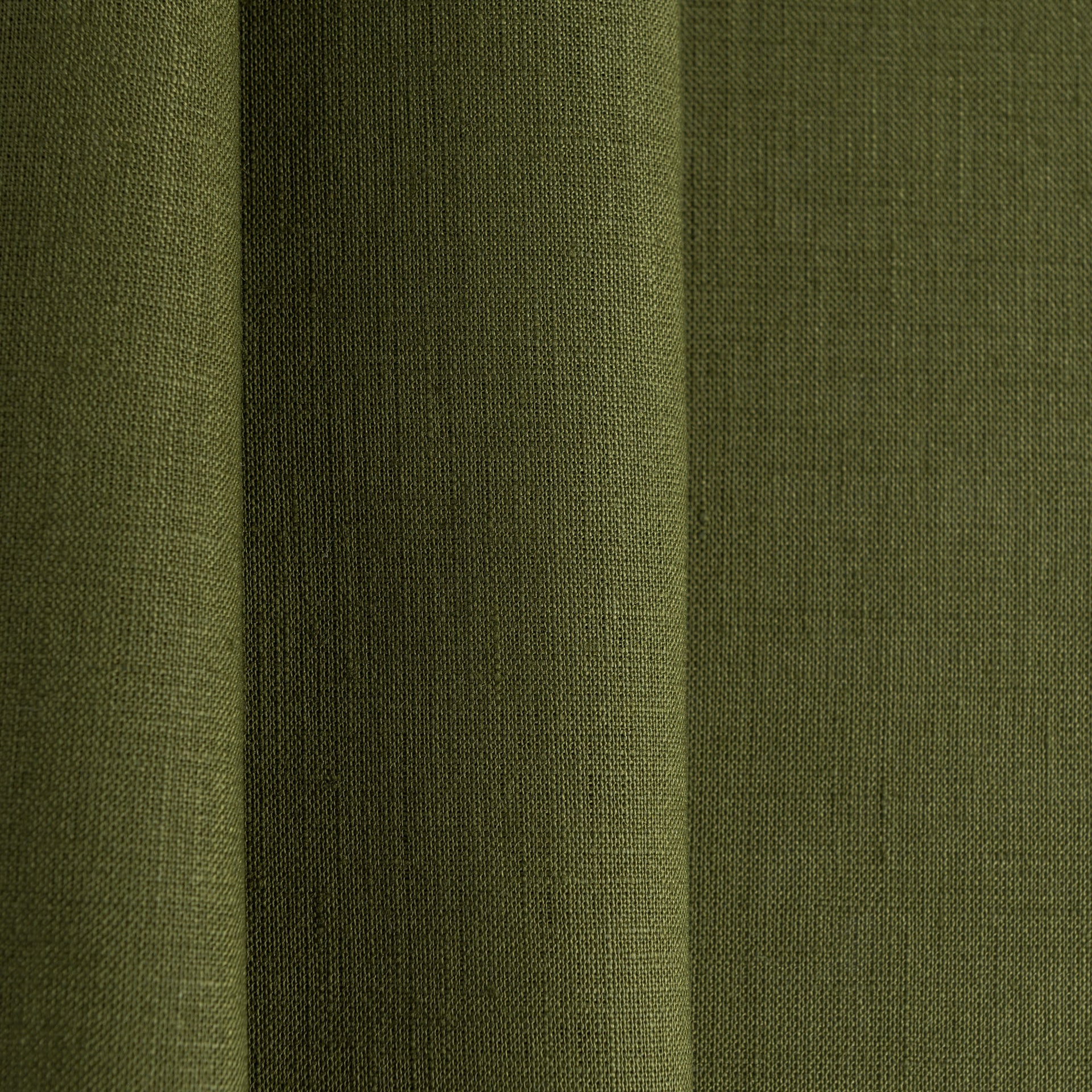 Moss Green Linen Fabric