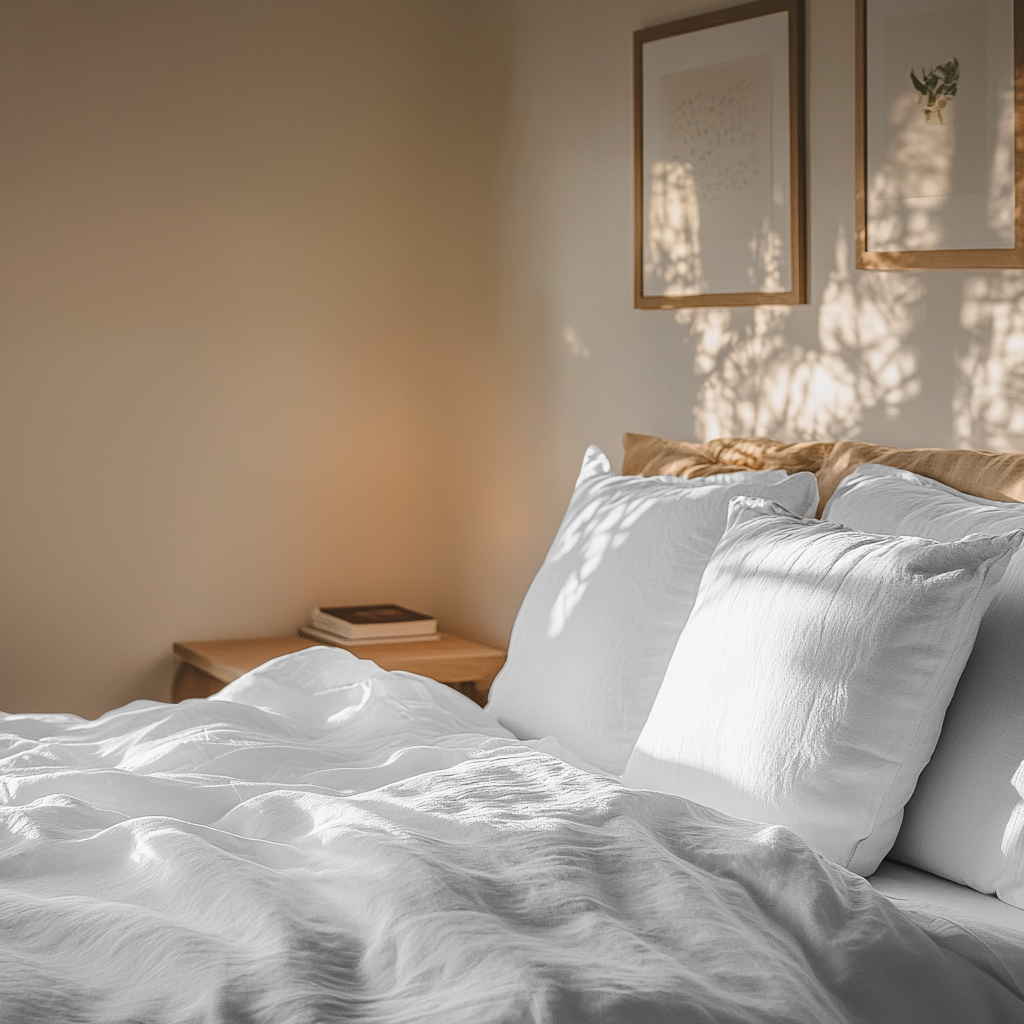 White Linen Quilt Cover