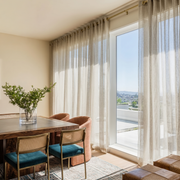 Natural Sheer Linen Eyelet Curtains