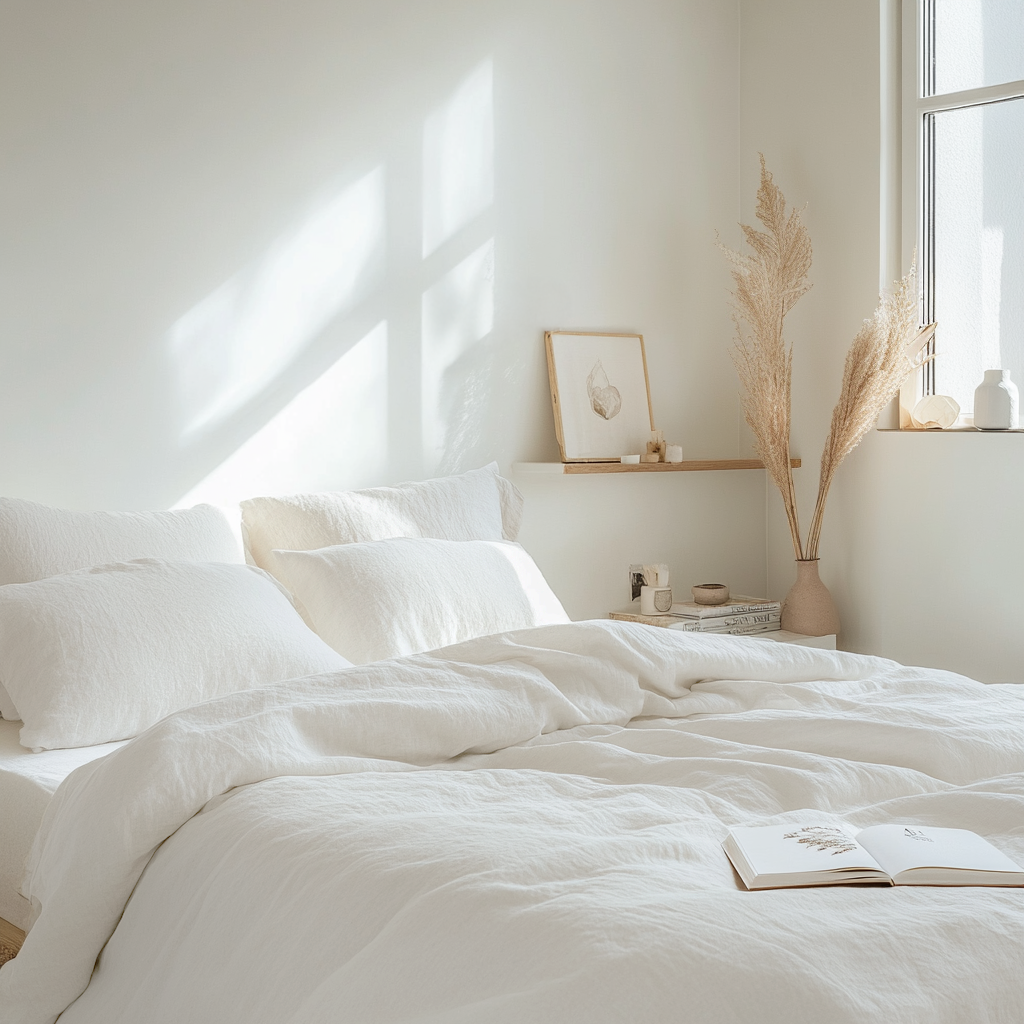 Off-White Heavy Weight Linen Quilt Cover