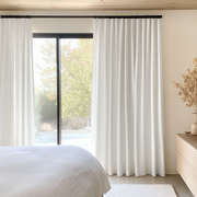 Off-White Ivory Bedroom Curtains