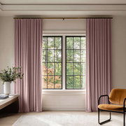 Pink Velvet Soundproof Curtains with Multitape