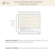 Roman Blinds Inside Mounted