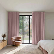 Pink Velvet Soundproof Curtains with Multitape