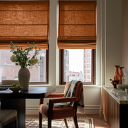 Terracotta Heavy Weight Linen Roman Blinds