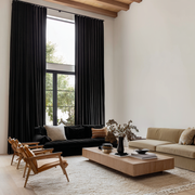 Black Velvet Soundproof Curtains with Multitape