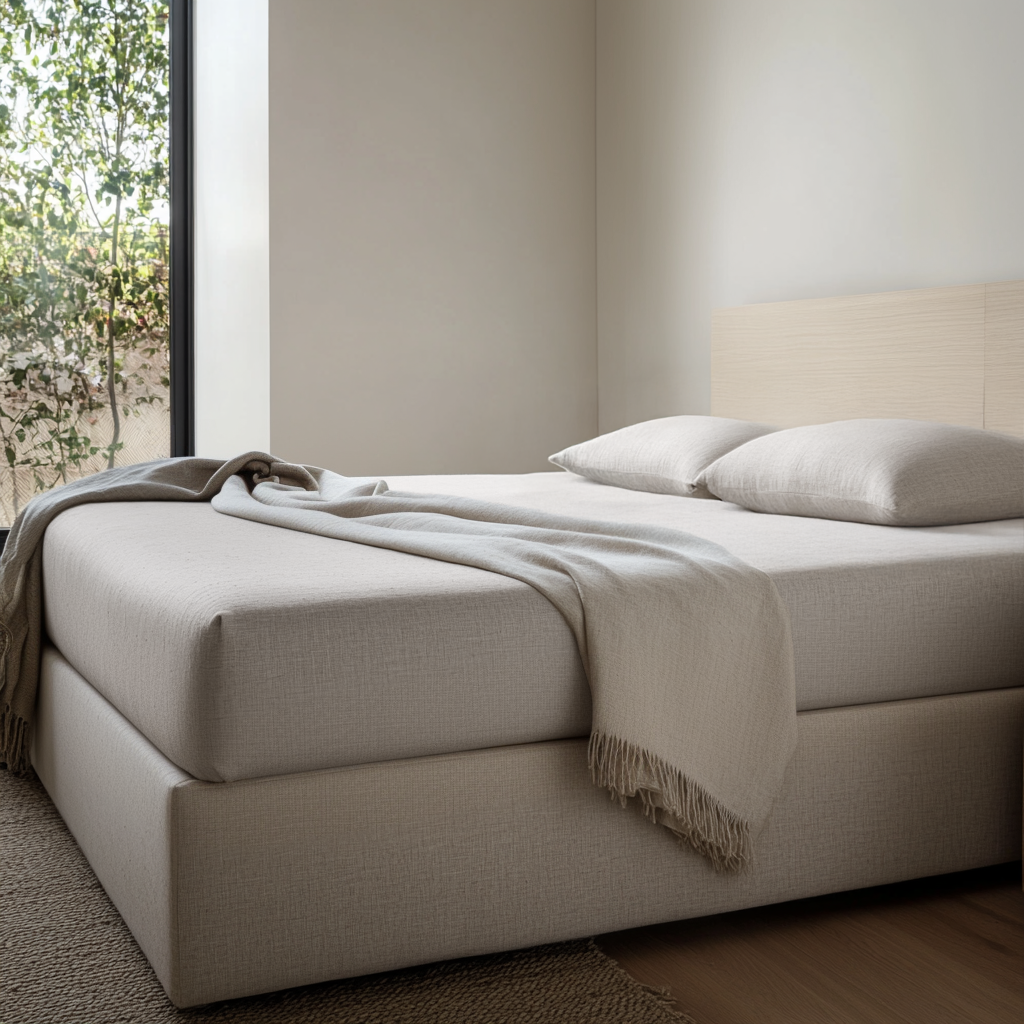 Natural Washed Linen Extra Deep Fitted Sheet 