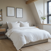 White Linen Quilt Cover