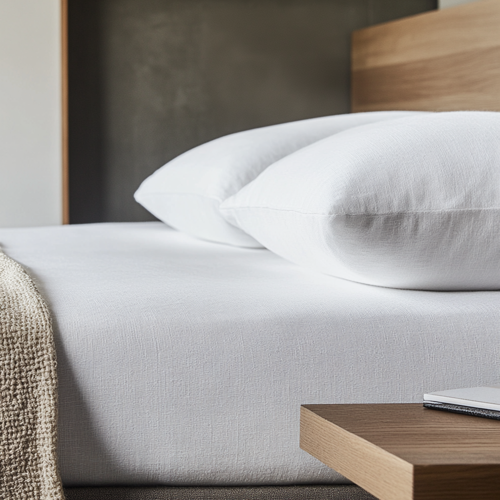 White Washed Linen Extra Deep Fitted Sheet