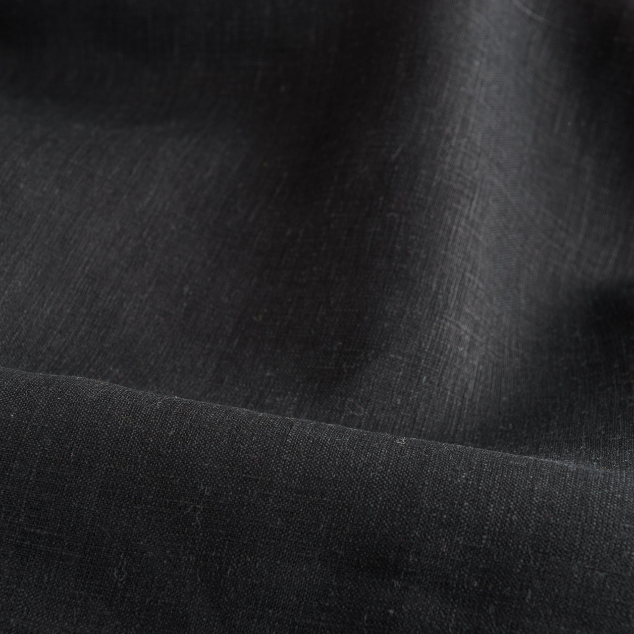 Black Linen Fabric by the Metre - 100% French Natural - Width 133 or 267 cm