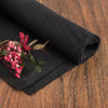 Black Linen Fabric by the Meter - 100% French Natural - Width 133 or 267 cm