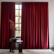 Classic Red Velvet S-Fold Curtain - Custom Sizes and Colors