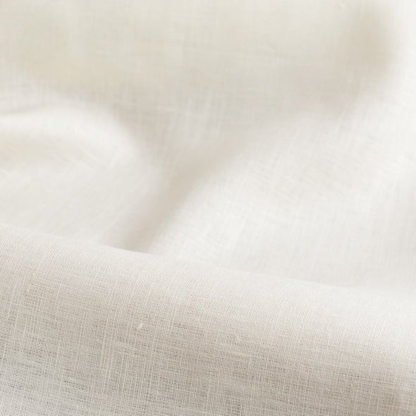 Cream Linen Fabric by the Meter - 100% French Natural - Width 133 or 267 cm