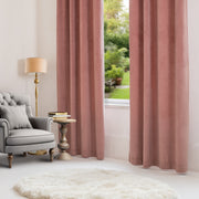 Pink Velvet S-Fold Curtain - Custom Length and Width