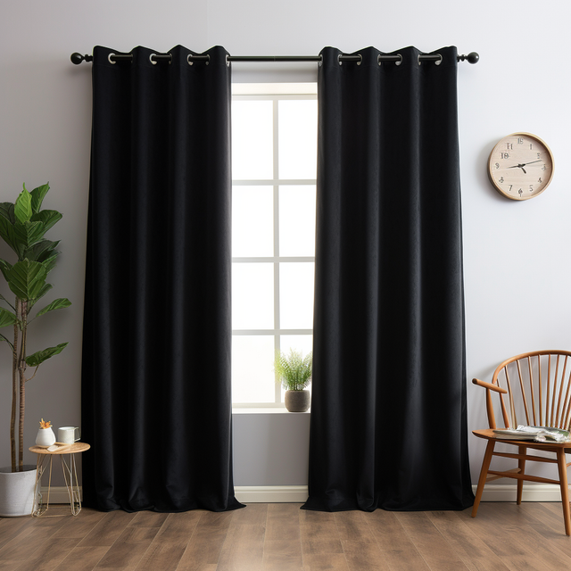 Linen Drape Top- Black