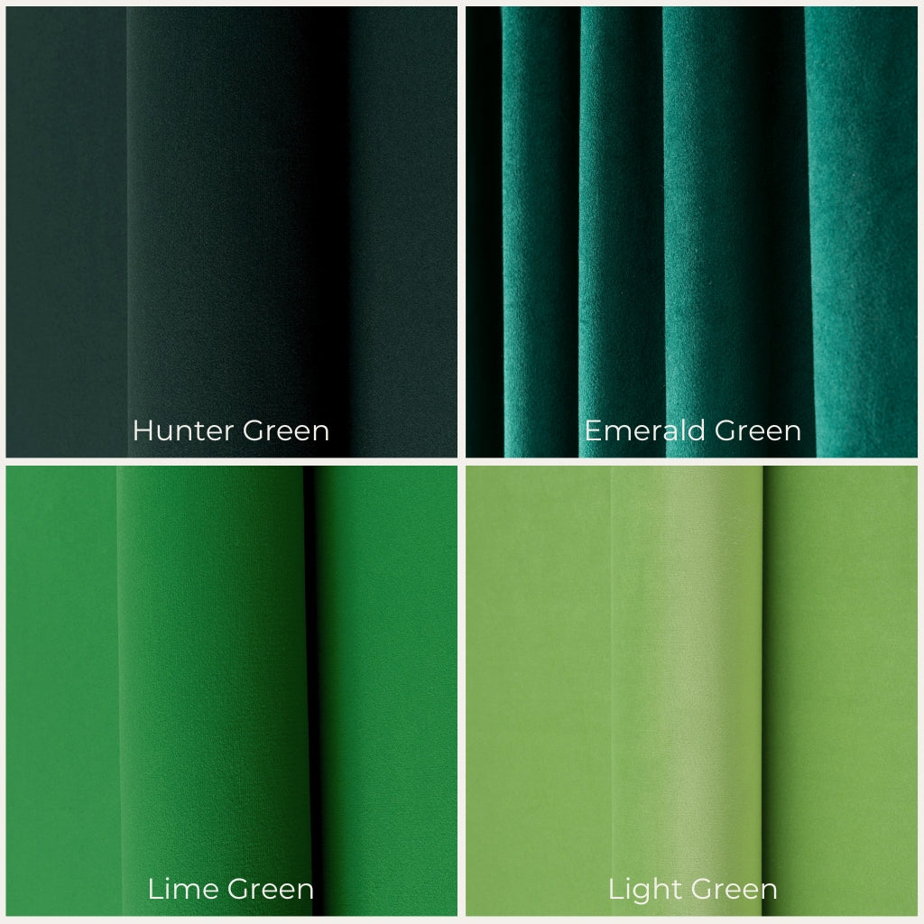 @Color: Hunter Green, color: Emerald Green, color: Lime Green, color: Light Green