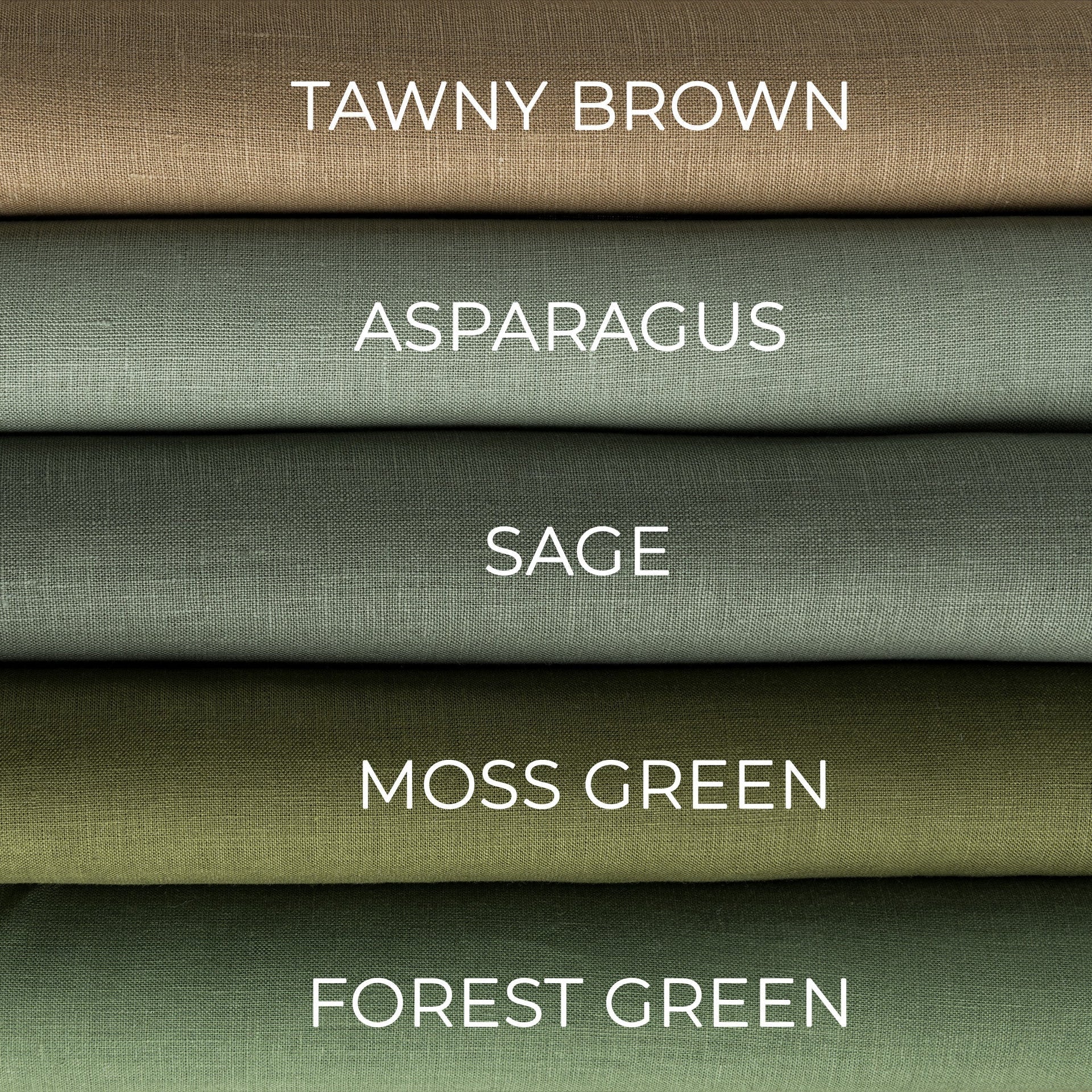 @color:Tawny Brown,color:Asparagus, color:Forest Green, color:Sage, color: Moss Green