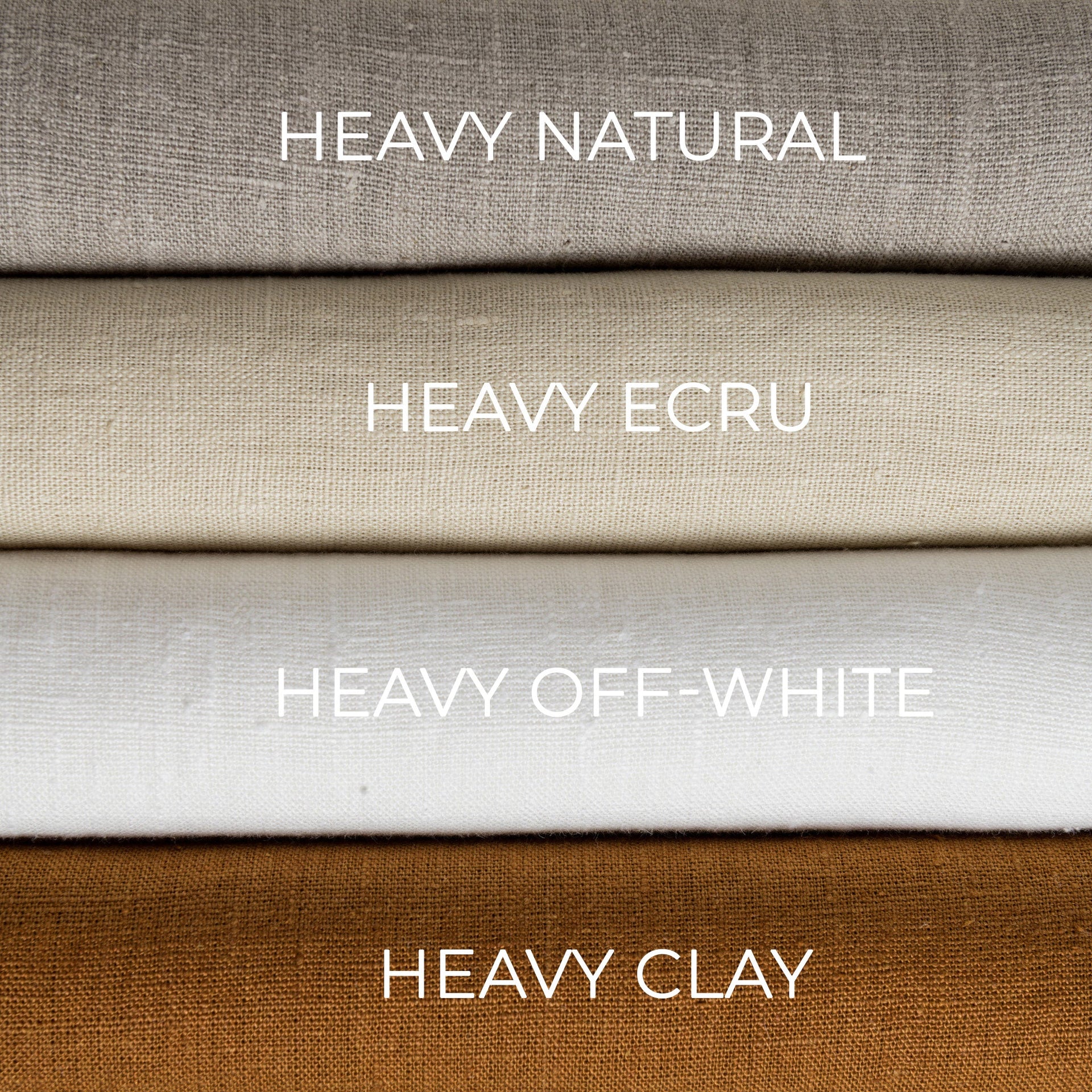 @color:Tawny Brown,color:Asparagus, color:Forest Green, color:Sage@Color: Heavy Weight Natural, Color: Heavy Weight Ecru, Color: Heavy Weight Off-White, Color: Heavy Weight Clay