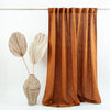 Exclusive Fabrics Heavy Natural Linen Curtain  - Multiway Hanging Tape