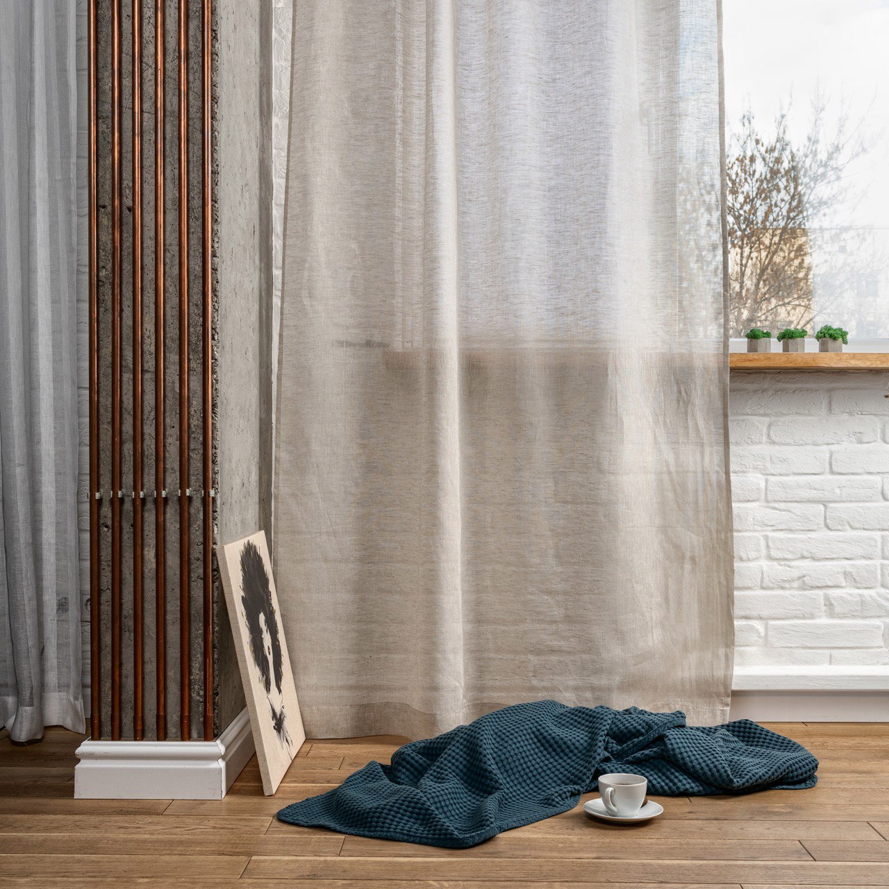 Linen Sheer Curtain