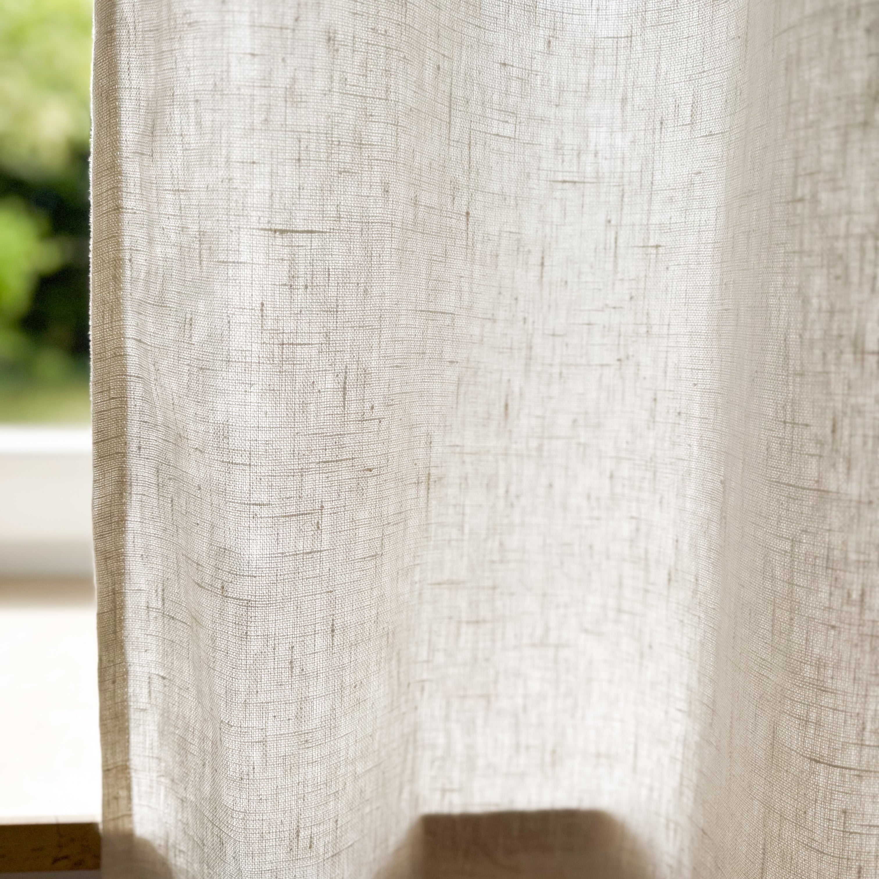 Natural Linen Curtain - Multiway Heading - Medium and Heavy Linen ...