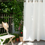 Outdoor Curtain with Weighted Bags on the Bottom - Eyelet Top, Velcro Tabs or Sleeve Top