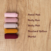 @Color: Dusty Rose, color: Dusty Pink, color: Mustard Yellow