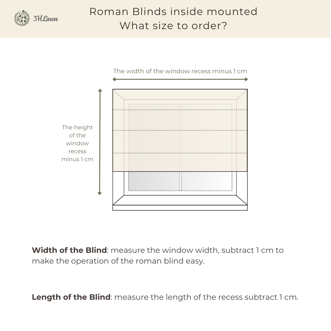 Roman Blinds Inside Mounted 