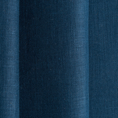 Royal Blue Linen Fabric by the Meter - 100% French Natural - Width  133 or 267 cm