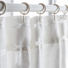 Off-White Velvet S-Fold Curtain - Custom Sizes and Colours