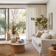 S-fold Linen Curtains for Living Room - Suitable for Rings and Hooks or Tracks
