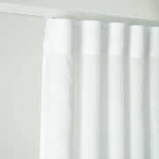 Wavefold linen curtain