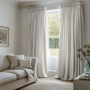 White Pencil Pleat Curtain 