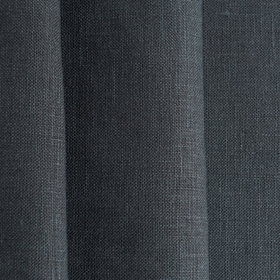 Charcoal Linen Fabric by the Meter - 100% French Natural - Width  133 or 267 cm