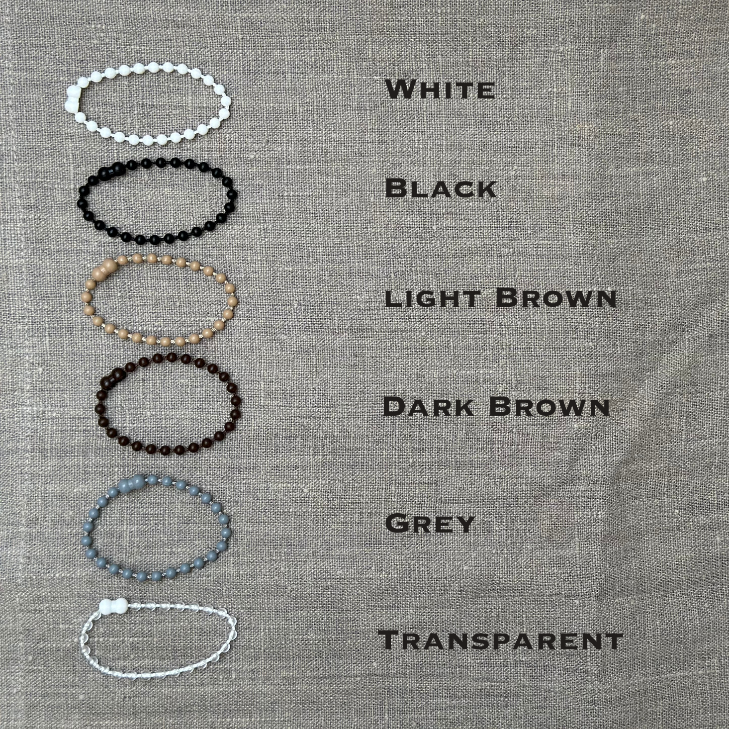 @Cord Color: Plastic White; Cord Color: Plastic Black; Cord Color: Plastic Dark Brown; Cord Color: Plastic Light Brown; Cord Color: Platstic Grey; Cord Color: Plastic Transparent