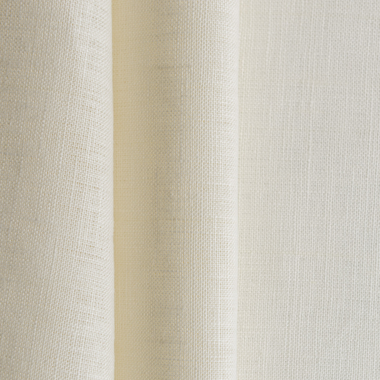 Cream Linen Back Tab Curtain Panel - Custom Sizes and Colours