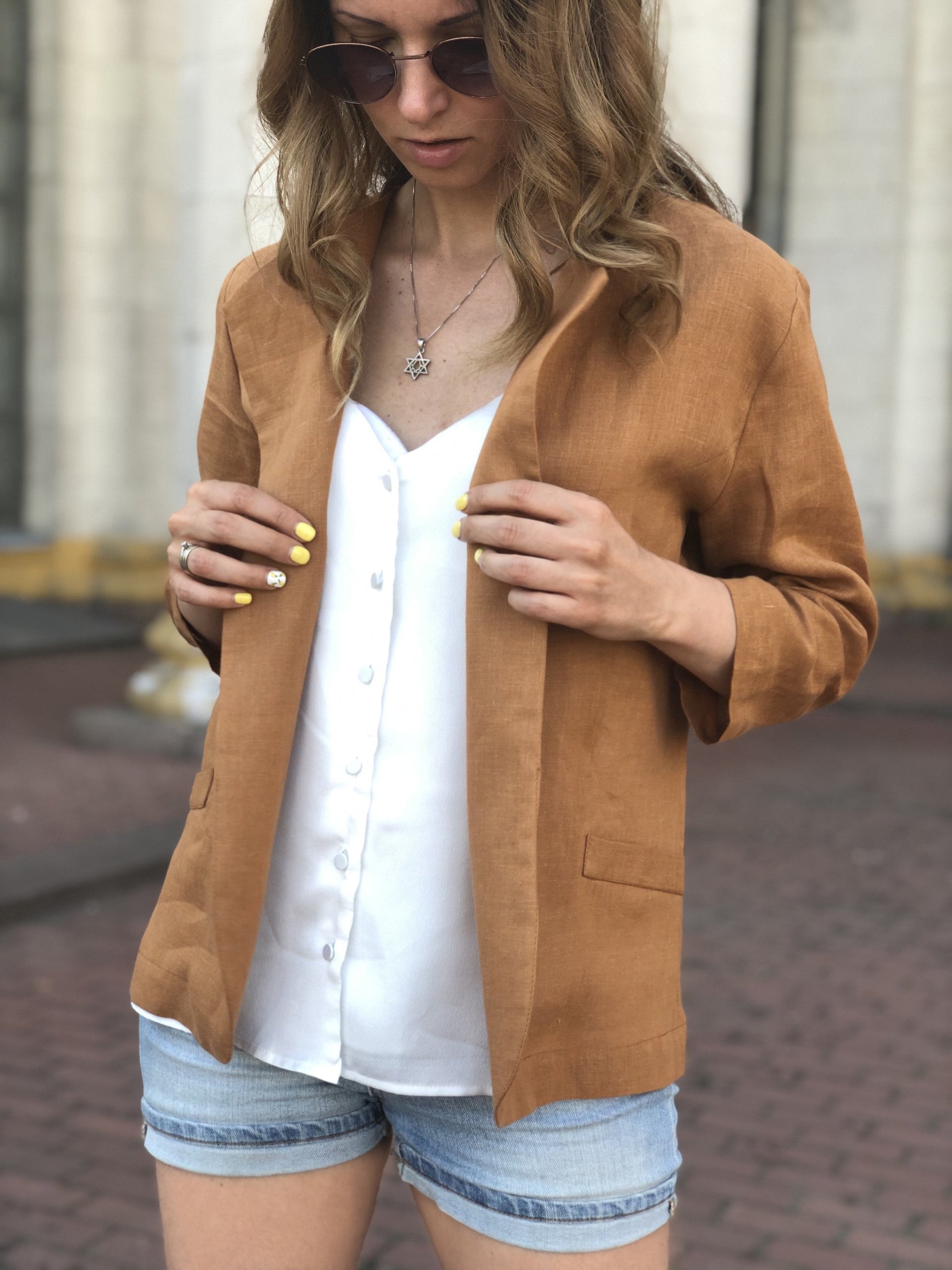 Casual Linen Blazer 